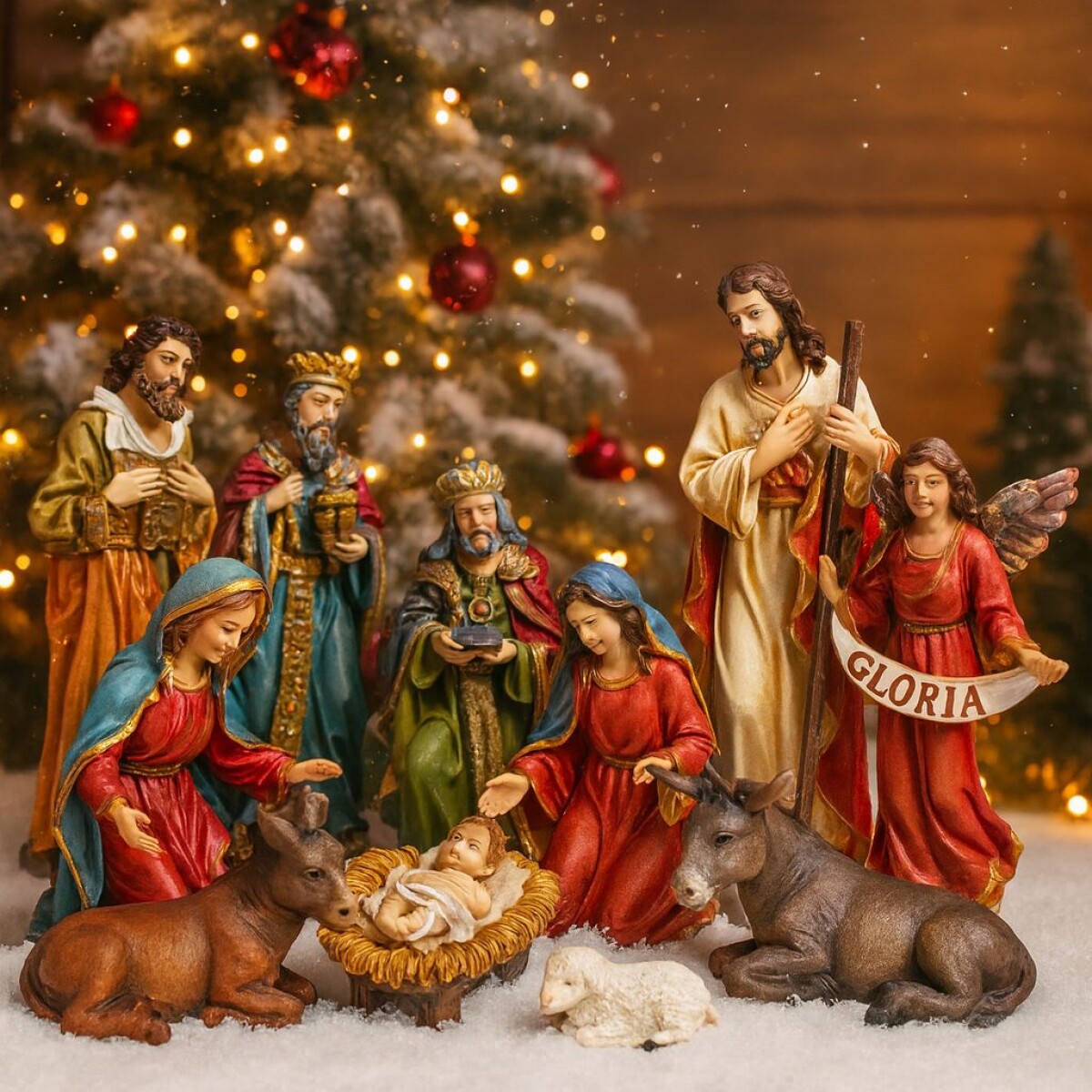 Pesebre Noche de Paz 11 piezas 