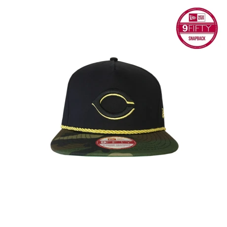 GORRO NEW ERA HIDDEN METALLIC CINRED BLA A WOODCAMO Black