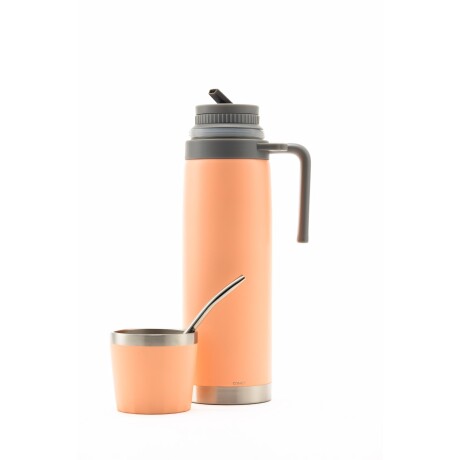 Termo Comet tapa mate Capri 1 Lt + bombilla Naranja