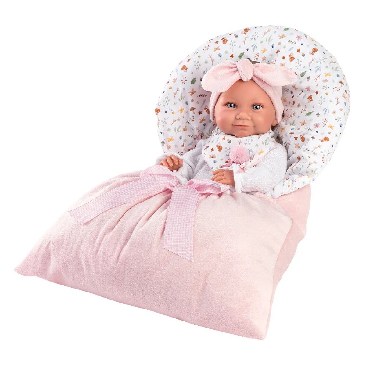 Bebota Nica Llorens Recien Nacida Saco Dormir Pijama Muñeca - Modelo Nica Rosa 