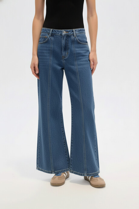 Pantalon Ferrugem Azul Medio