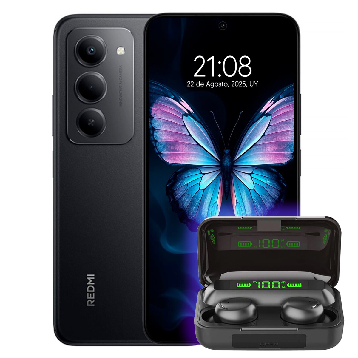 Xiaomi Redmi 15 6/128 Gb+regalo - PK XIAOMI REDMI 15 6/128 NEGRO + REGALO 