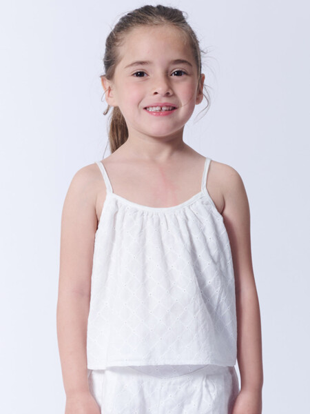 Blusa Broderie Blanco