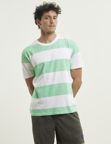 520877 T-SHIRT HARRY Blanco/verde