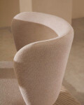 Silla Ciselia de chenilla beige y acero beige FSC Mix Credit Silla Ciselia de chenilla beige y acero beige FSC Mix Credit