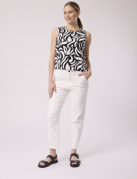 Blusa estampada negro