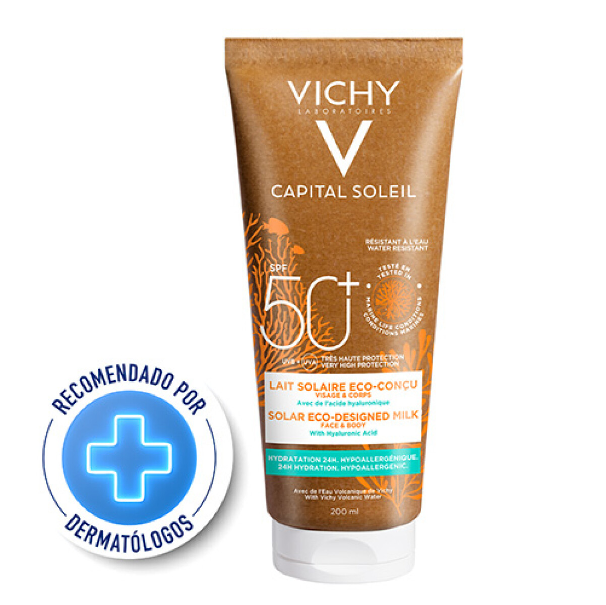 Vichy Protector solar SPF50+ con ácido hialurónico 