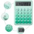 Calculadora Escritorio 12 Dígitos Funciones Números Escolar Color Variante Verde