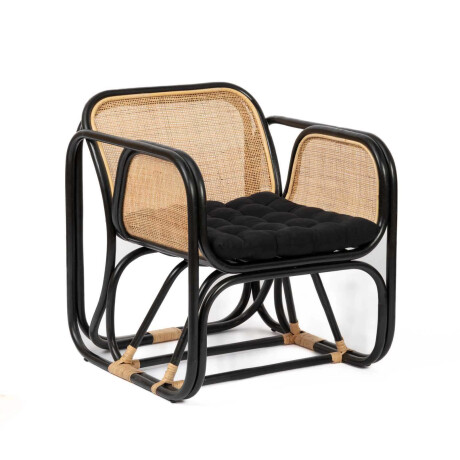 BUTACA RATTAN NEGRO MANAO