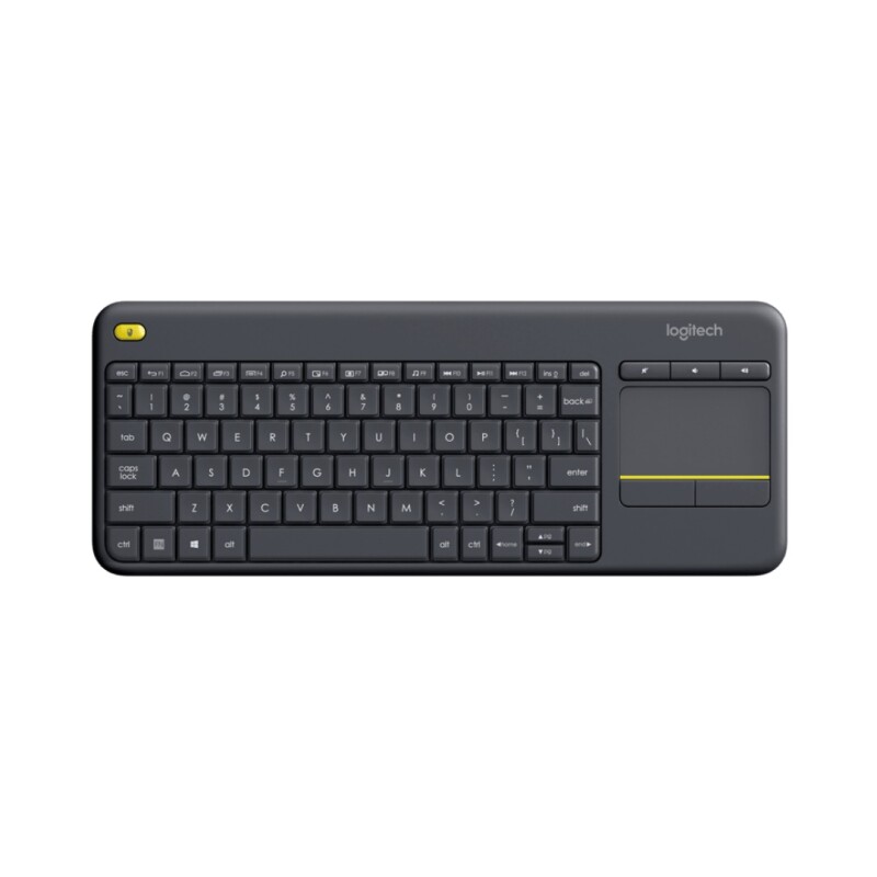 Teclado inalámbrico Logitech K400 Plus TV con touchpad negro Teclado inalámbrico Logitech K400 Plus TV con touchpad negro