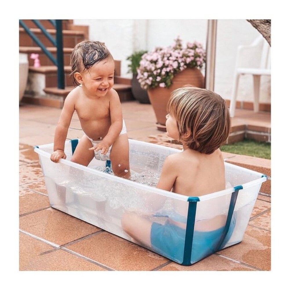 Baño Stokke XL flexibath transparente azul marino