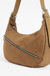 Bandolera simil suede verde