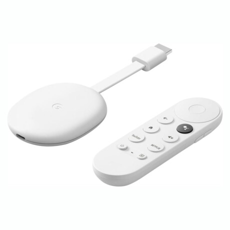 GOOGLE Chromecast Tv HD 8GB WiFi Con Control Remoto - Snow GOOGLE Chromecast Tv HD 8GB WiFi Con Control Remoto - Snow