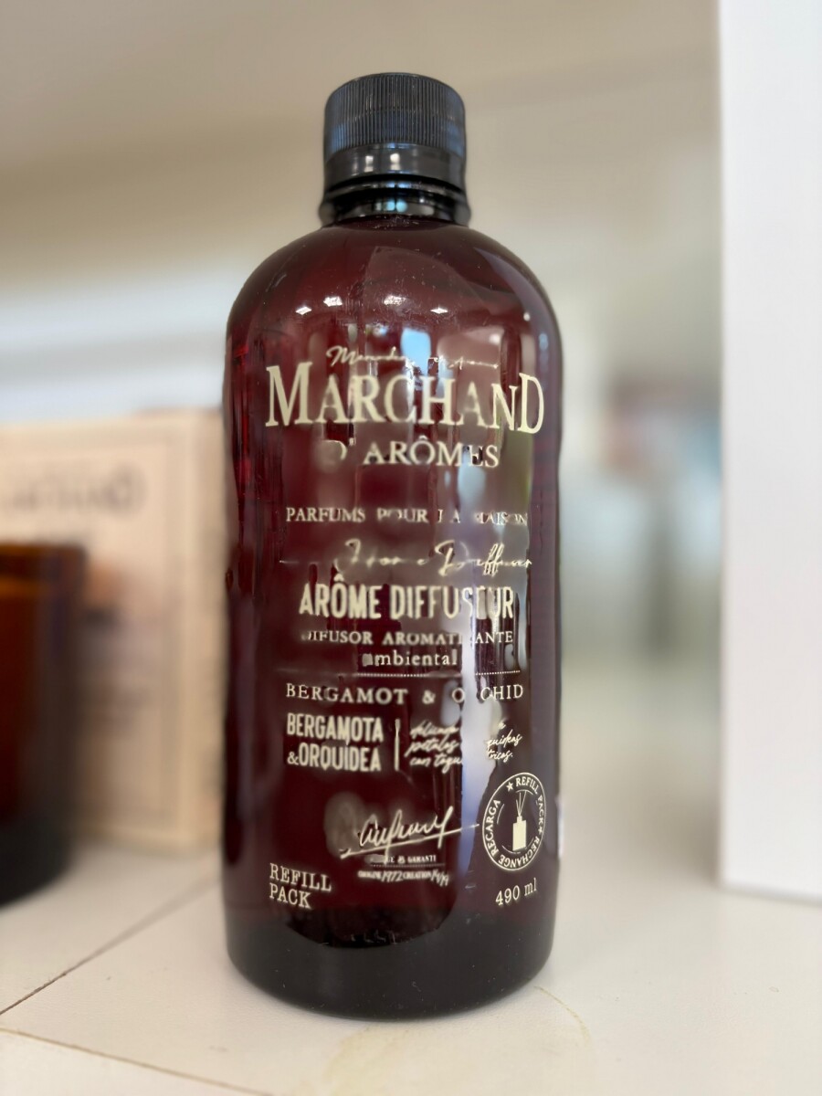 REFILL DIFUSOR DE VARILLA MARCHAND - BERGAMOTA & ORQUIDEA 