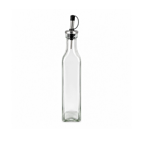 Aceitero de vidrio tapa acero 250 ml Aceitero de vidrio tapa acero 250 ml