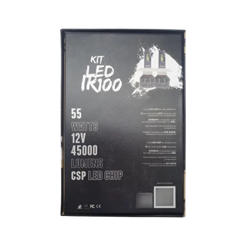 KIT LED H1 30.000LM / 36W - 6000K IR100 Kit Led H1 30.000lm / 36w - 6000k Ir100