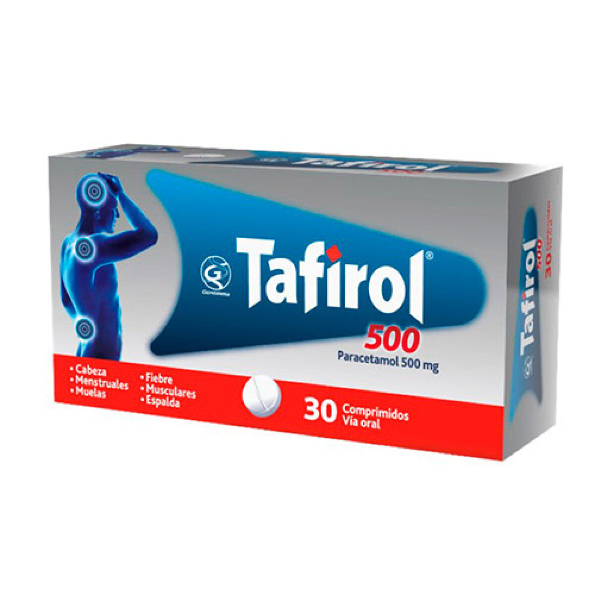 Tafirol 500mg 30 30 COM 