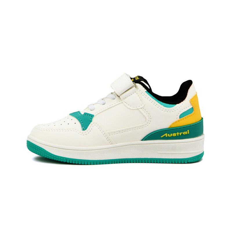 Austral Calzado Deportivo Energy A Niño/a Acordonado Con Velcro Blanco-turquesa