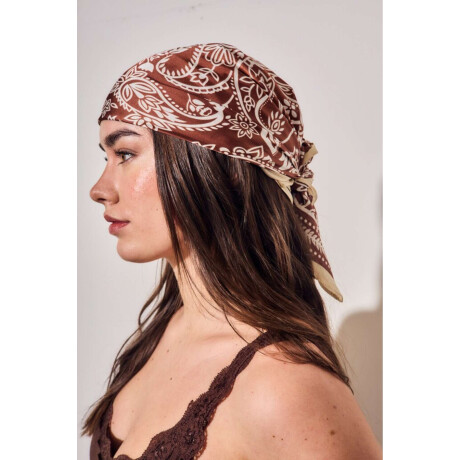 Bandana Arabescos Clásicos Chocolate