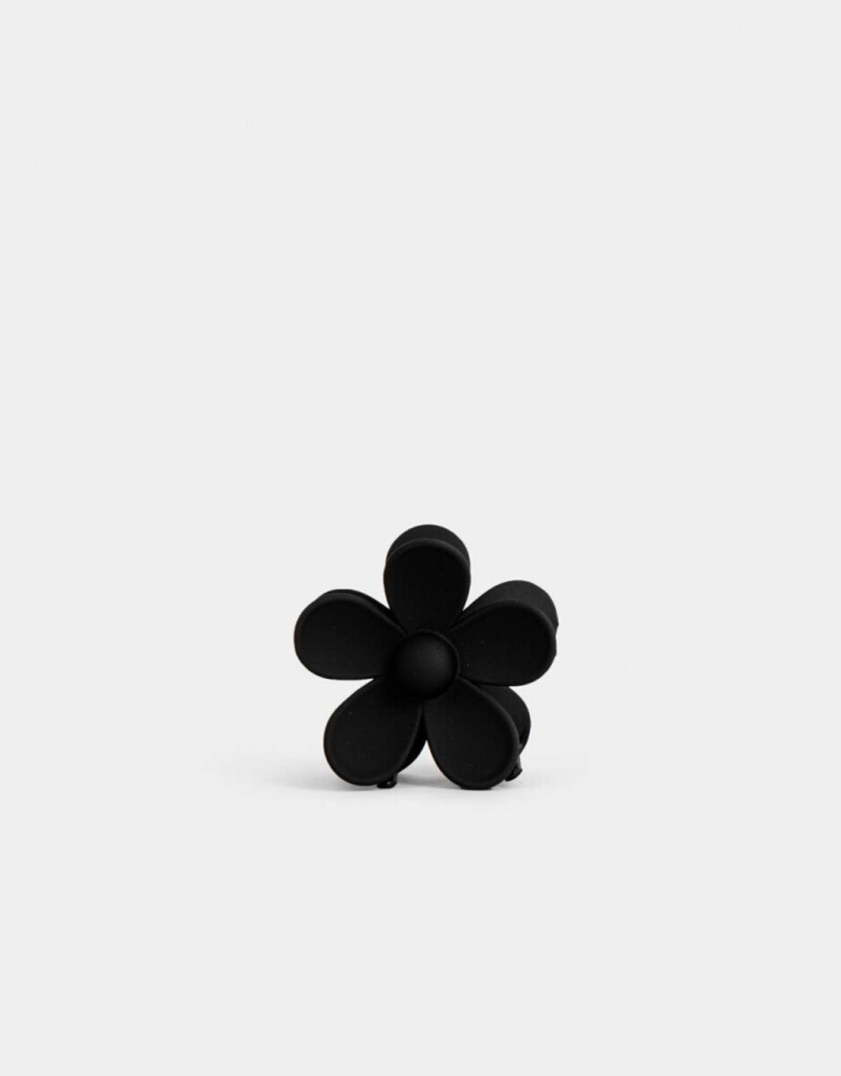 Broche Flor - Negro 