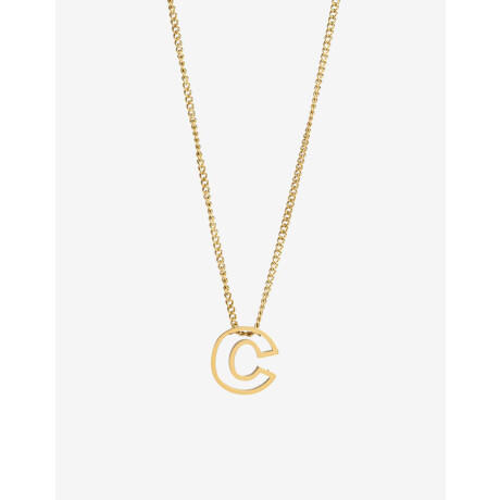 Cadena Corta con Dije Metal Dorado