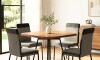 Juego de Comedor 4 sillas Duo + Mesa Atria Negro