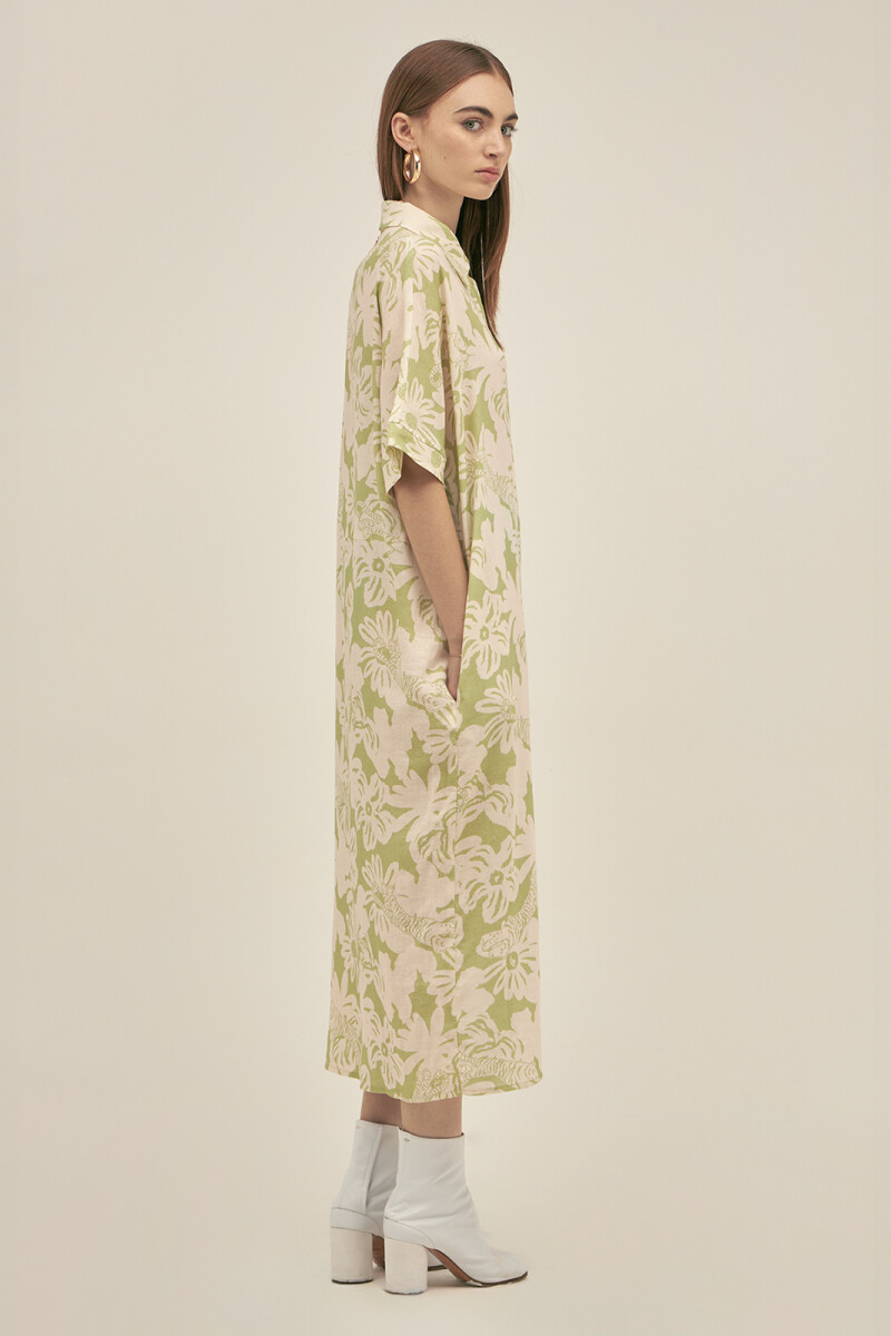 MARIE DRESS Jungle Green