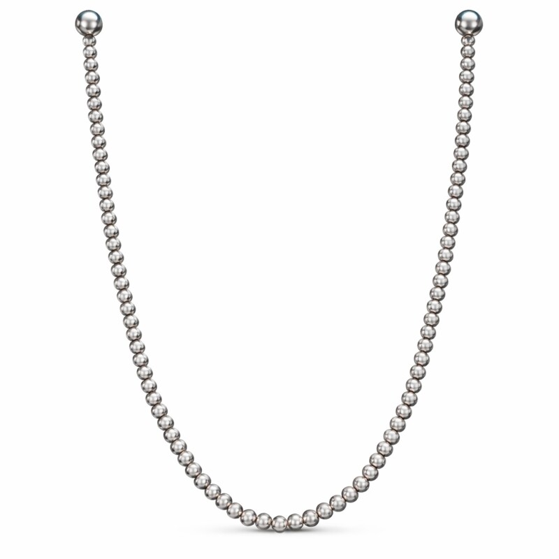 Cadena Bolitas -Plata 925 sinpiedra