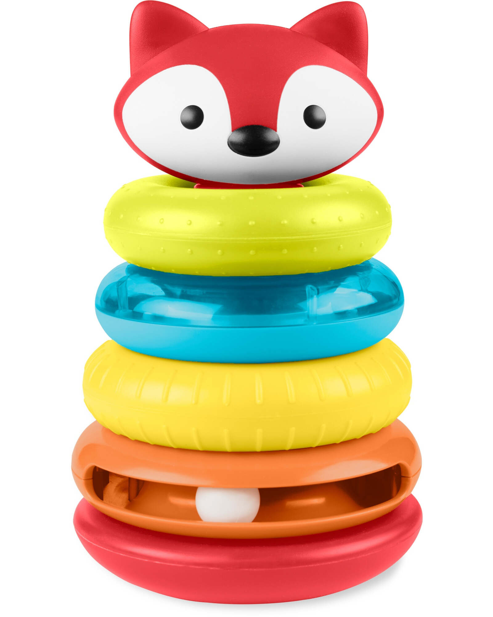 Juego de aros apilables, diseño zorro Juego de aros apilables, diseño zorro