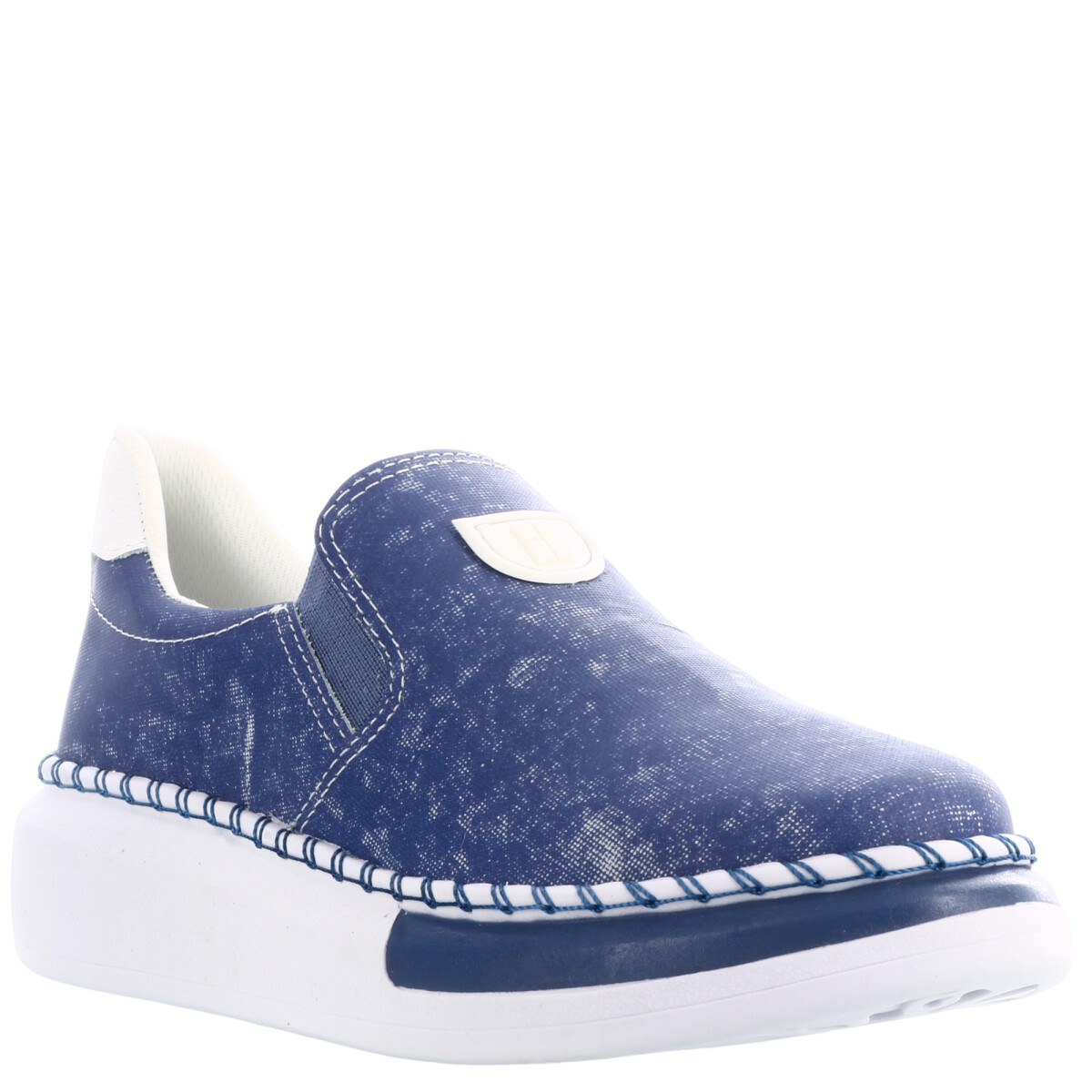 Zapato de Mujer Bottero c/elástico - Azul - Blanco 