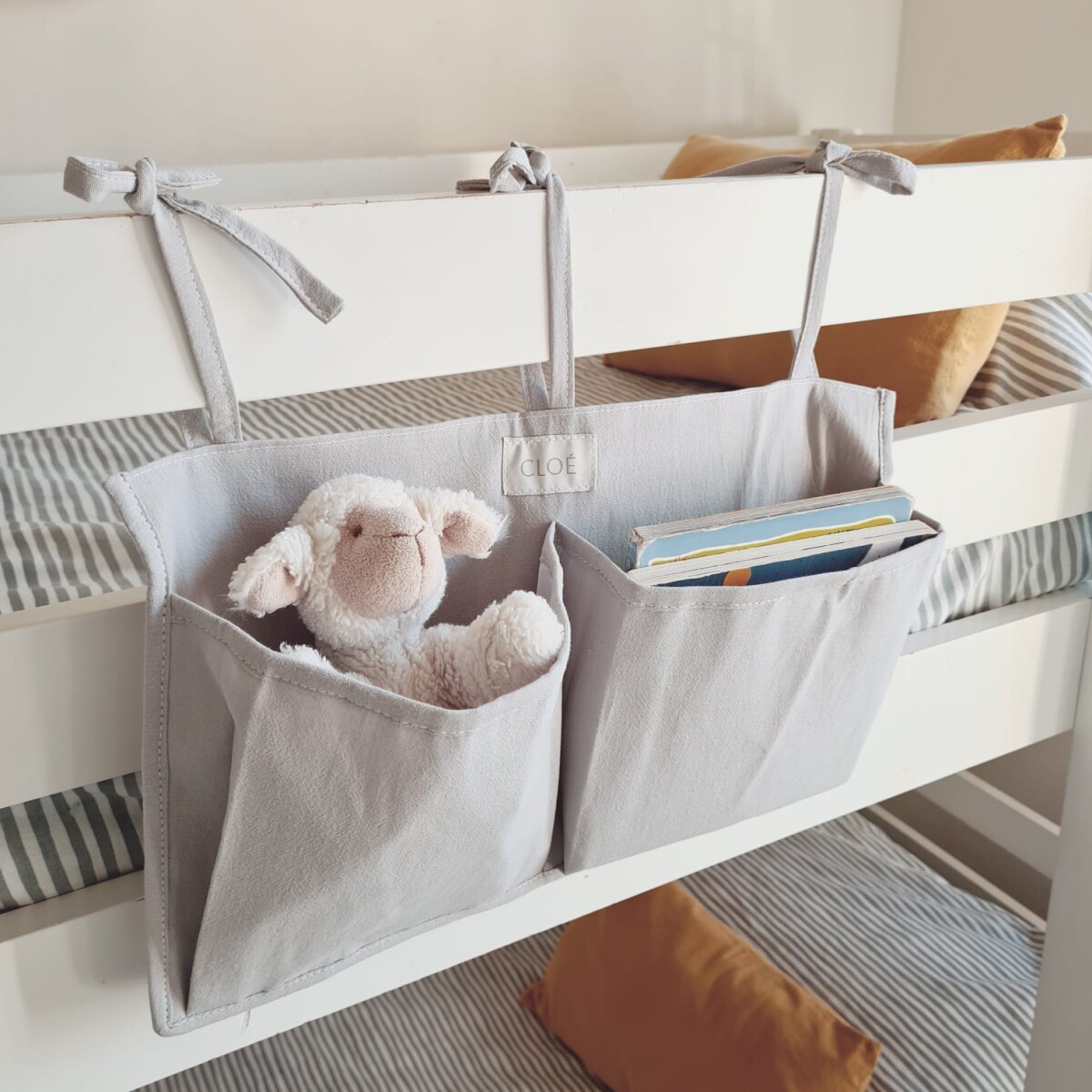 Organizador Pocket para cuna - Gris 