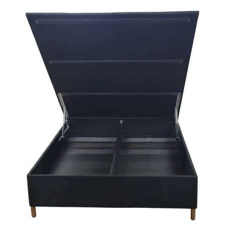 Box Baúl Sommier 2 Plazas HAMPTONS Smartbox Negro