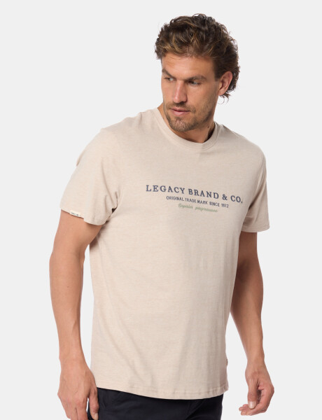 REMERA BORDADA Beige