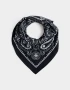 Pañuelos Raso Boho Pañuelo Paisley Negro - Negro