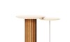 Mesa de Arrime Doble - Side Living - Linea Manhattan Blanco/Blanco