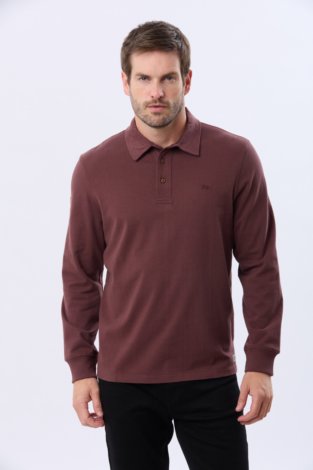 REMERA POLO JERSEY Bordo