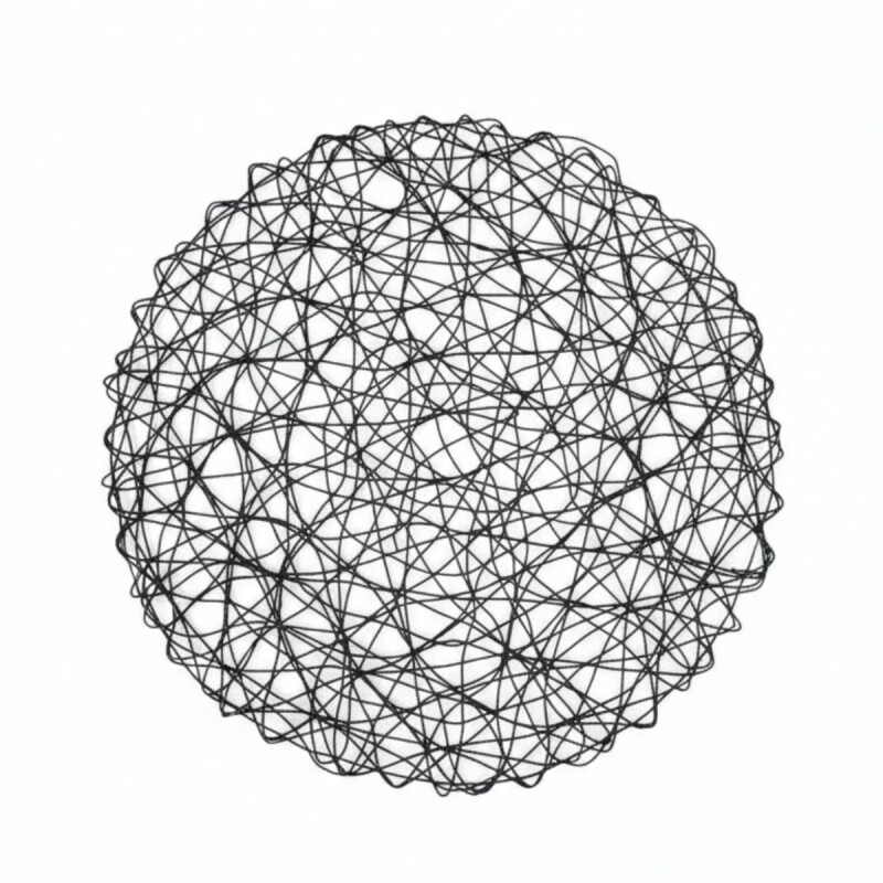 INDIVIDUAL RED NEGRO 38CM Unica