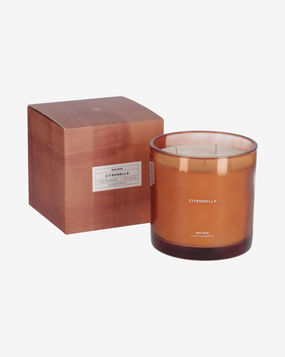 Vela aromática Citronella naranja 750 gr 