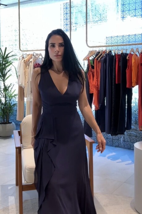 Vestido largo Justine Azul