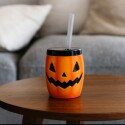 VASO HALLOWEEN CARA 0,3 LTS NARANJA