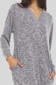 DRESS LARGO JASPEADO GRIS