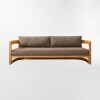 Sofá de exterior PALMA Beige - 2 CUERPOS
