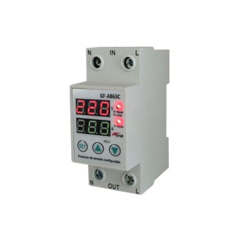 PROTECTOR DE TENSION CON VOLT Y AMPER CONFIG 63A GF-AB63C - GRALF PROTECTOR DE TENSION CON VOLT Y AMPER CONFIG 63A GF-AB63C - GRALF