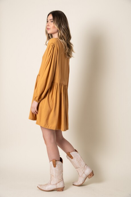 VESTIDO MALAGA CAMEL