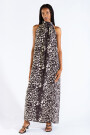 MICHU HALTER DRESS Feline Black