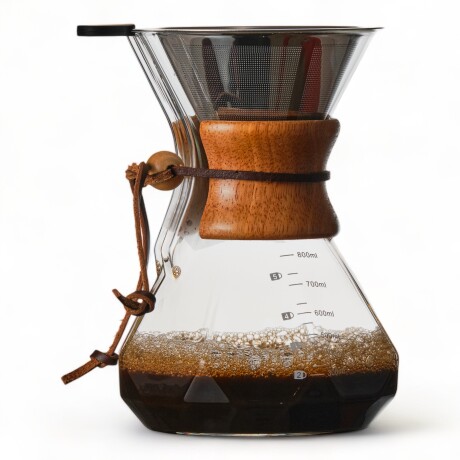 Cafetera Pour Over Borosilicato con Filtro de AC-inox 800ml Sin Color