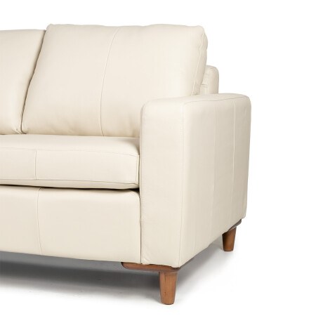 Rinconera Sevilha - Cuero Natural - Chaise Izquierdo 1000 (Off White)