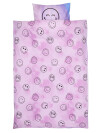 Juego funda nórdica SMILEY SGL 155x220 mor Juego funda nórdica SMILEY SGL 155x220 mor