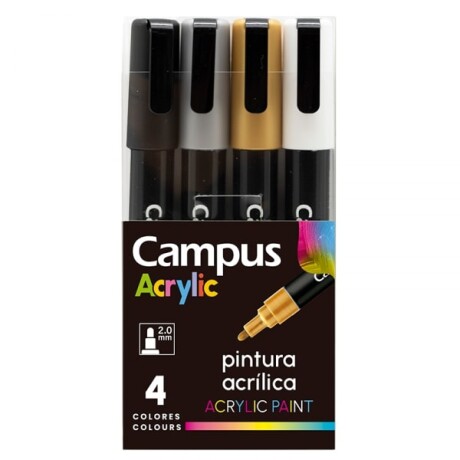 Marcador Campus Acrylic x 4 Marcador Campus Acrylic x 4