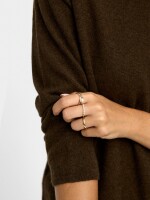 Set De Anillos Con Perlas blanco